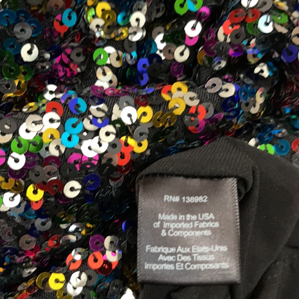 Dress The Population Zoe Confetti Sequin Dress small - Picture 14 of 14